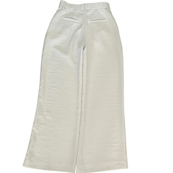 Abercrombie & Fitch White Sloane Low Rise Tailored Linen-Blend Pants Size 25 - Picture 5 of 6